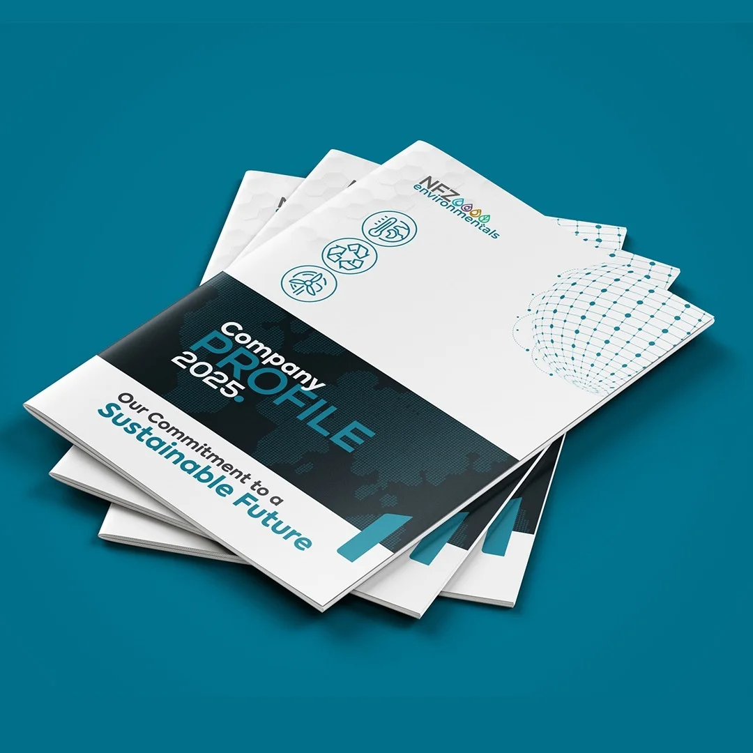 Company profile design front cover