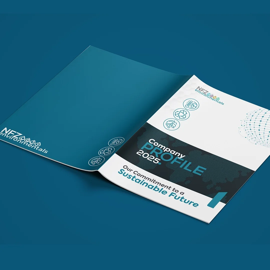 Professional company profile design example