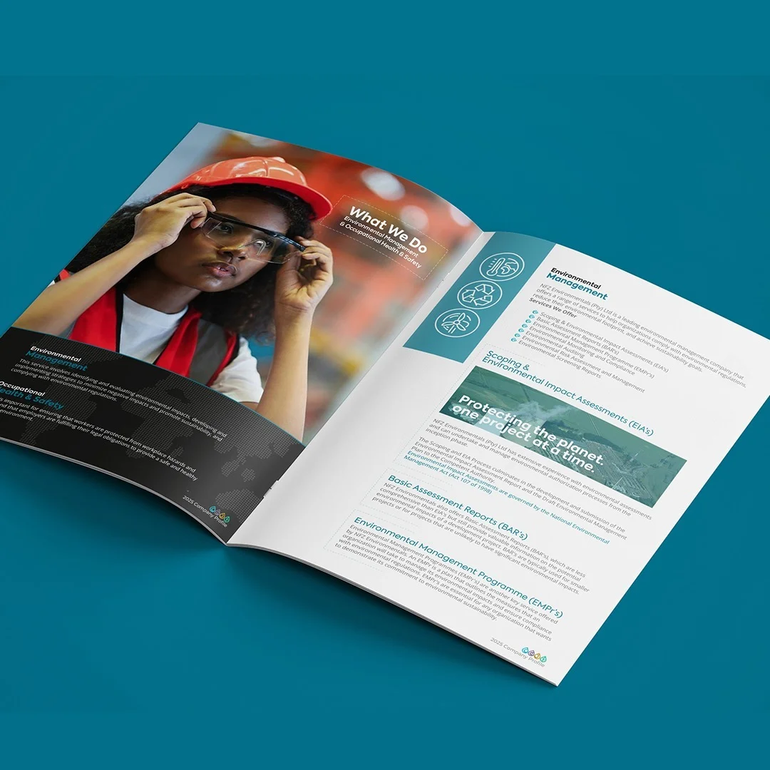 Corporate profile design sample